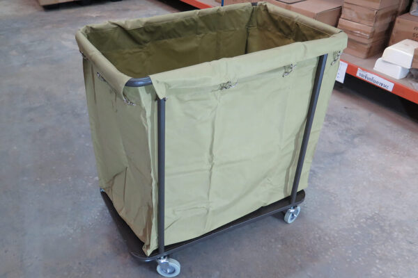 รถเข็นผ้า โครงเหล็ก สำหรับใส่ผ้านำไปซัก Cleanatic C-7002