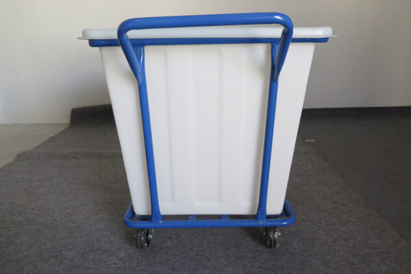 รถเข็นผ้าโครงเหล็ก ถังพลาสติก ใส่ผ้านำไปซัก Cleanatic C-7015