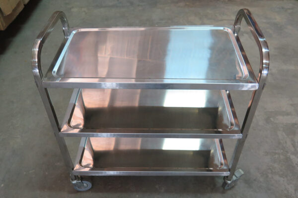 รถเข็นบริการเสิร์ฟสแตนเลส Cleanatic C-7007