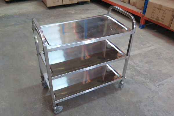 รถเข็นบริการเสิร์ฟสแตนเลส Cleanatic C-7007