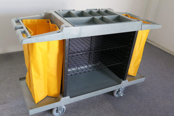 รถเข็นเมทพลาสติก แบบไม่มีประตู Cleanatic C-7008