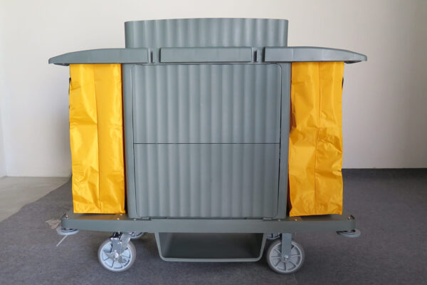 รถเข็นเมทพลาสติก แบบมีประตู Cleanatic C-7019