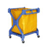 รถเข็นผ้าโครงเหล็ก ถังพลาสติก ใส่ผ้านำไปซัก Cleanatic C-7015